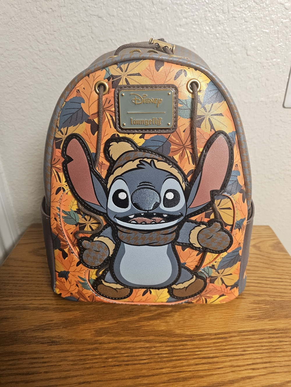 NWT Loungefly Disney Lilo & Stitch Autumn Leaves Fall Mini Backpack Exclusive